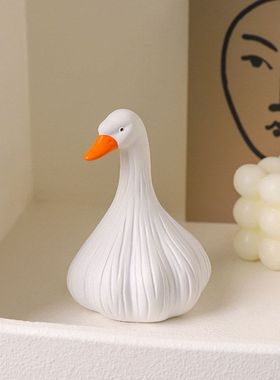 “蒜了鸭没什么大不了的”创意桌面工位解压情绪稳定治愈装饰摆件