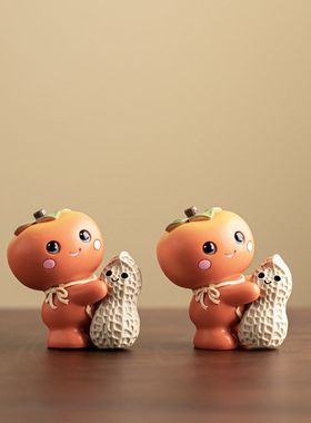 新年吉祥物好柿花生公司送礼年会企业朋友同事送礼伴手礼