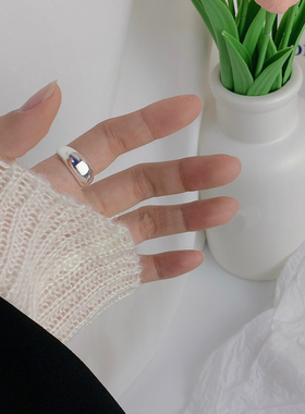 【韩国】s925纯银高级简约开口戒