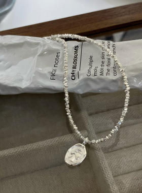 【韩国】s925纯银碎银女王锁骨链