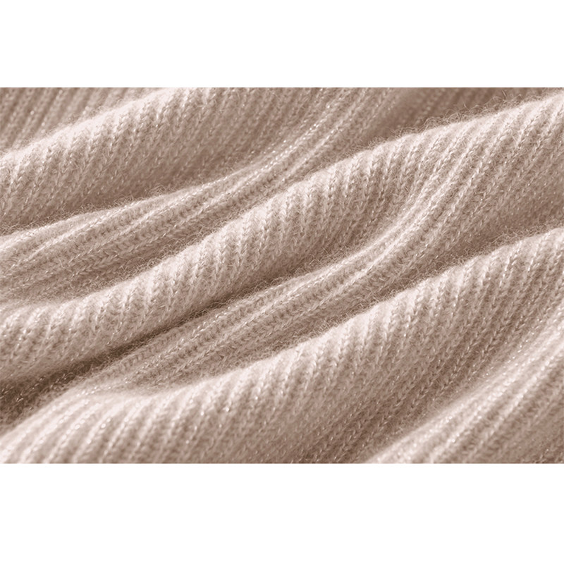 简约好穿给满分！莫兰迪粉下摆开叉V领羊绒衫宽松袖口纯山羊绒,淘宝优惠券,粉丝福利购,淘宝优惠卷