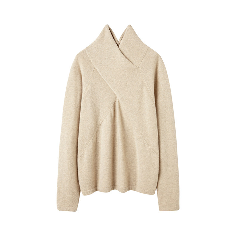 漂亮炸了！怎么搭配都很美！交叉领羊绒衫女纯羊绒毛衣针织打底衫,淘宝优惠券,粉丝福利购,淘宝优惠卷