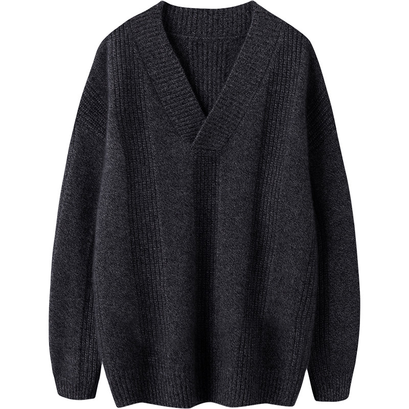 精致品质在线~大克重加厚混色V领羊绒衫女纯羊绒毛衣宽松慵懒风,淘宝优惠券,粉丝福利购,淘宝优惠卷