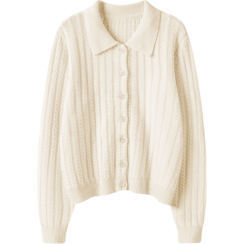 加厚100纯山羊绒衫女开衫翻领显瘦秋冬宽松短款时尚毛衣毛衫,淘宝优惠券,粉丝福利购,淘宝优惠卷