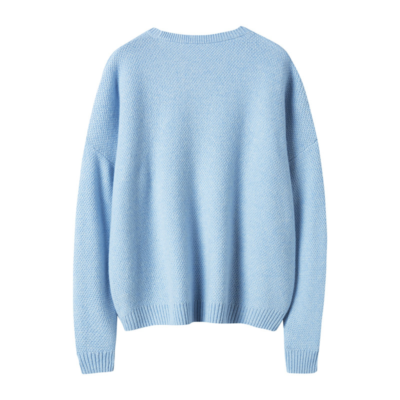 漫不经心的夺目！菠萝针纯山羊绒衫女圆领纯羊绒毛衣套头秋冬加厚,淘宝优惠券,粉丝福利购,淘宝优惠卷