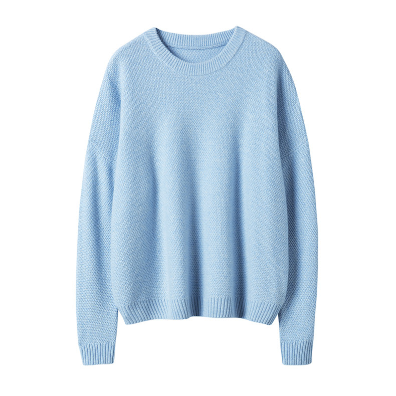 人群中你醉养眼！菠萝针纯山羊绒衫女圆领纯羊绒毛衣套头秋冬加厚,淘宝优惠券,粉丝福利购,淘宝优惠卷