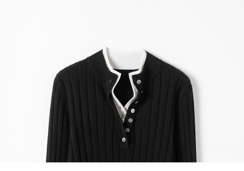 精致知性优雅！山羊绒衫女纯羊绒毛衣针织打底衫套头秋冬新款 - 图1