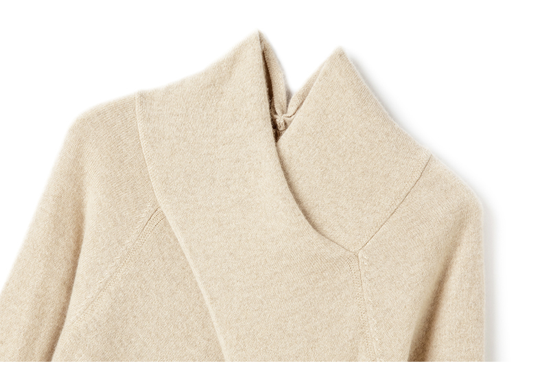 漂亮炸了！怎么搭配都很美！交叉领羊绒衫女纯羊绒毛衣针织打底衫,淘宝优惠券,粉丝福利购,淘宝优惠卷