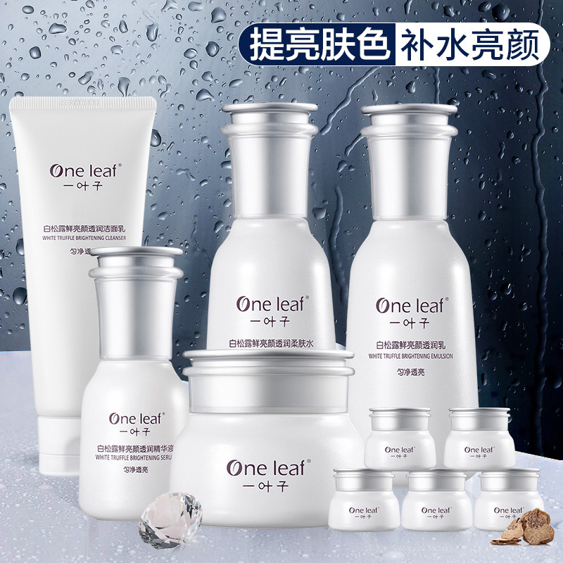 一叶子美白提亮补水护肤品水乳套装 一叶子雅印面部护理套装