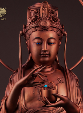 圣丰紫铜供奉纯铜西方三圣摆件