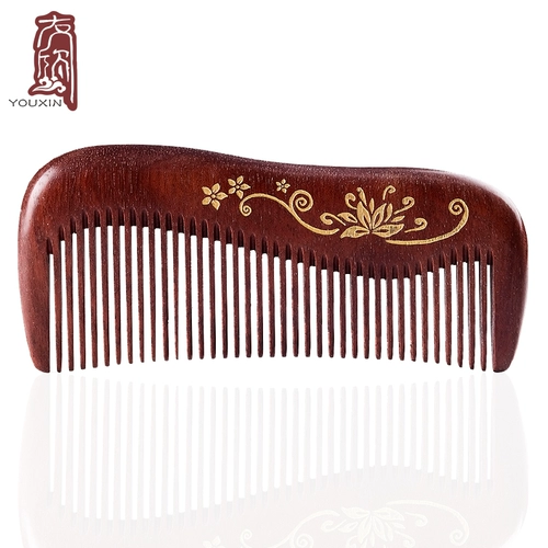 Натуральная расческа из сандалового дерева, кудрявый массажер, подарок на день рождения