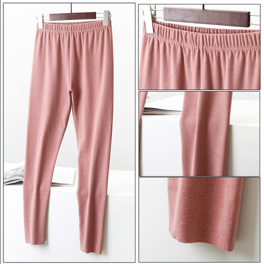 Autumn and winter seamless German velvet warm autumn trousers women's tight trousers plus velvet thickened velvet trousers inner threading pants leggings