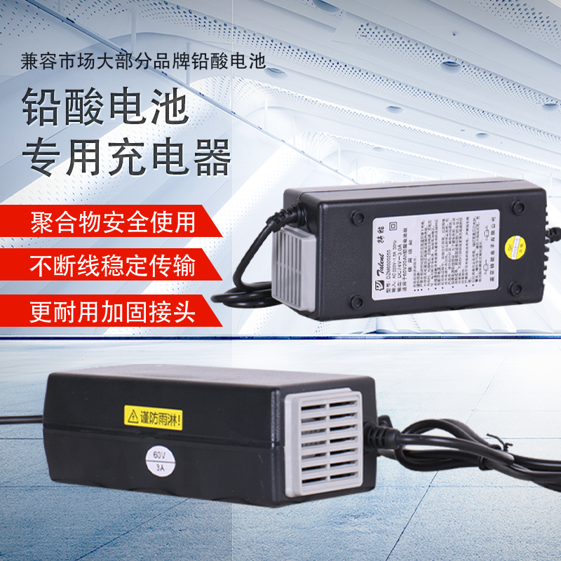 绿源电动车智能断电新款充电器48v60V72伏20ah-20E30E-T2南京特能 - 图0