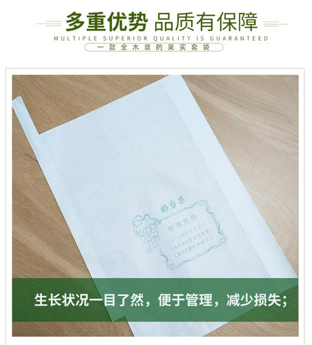 葡萄套袋火龙果莲雾石榴荔枝专用套袋日光袋育果袋保鲜袋 - 图3