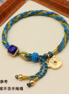 diy手链老虎配件铜镀金本命年