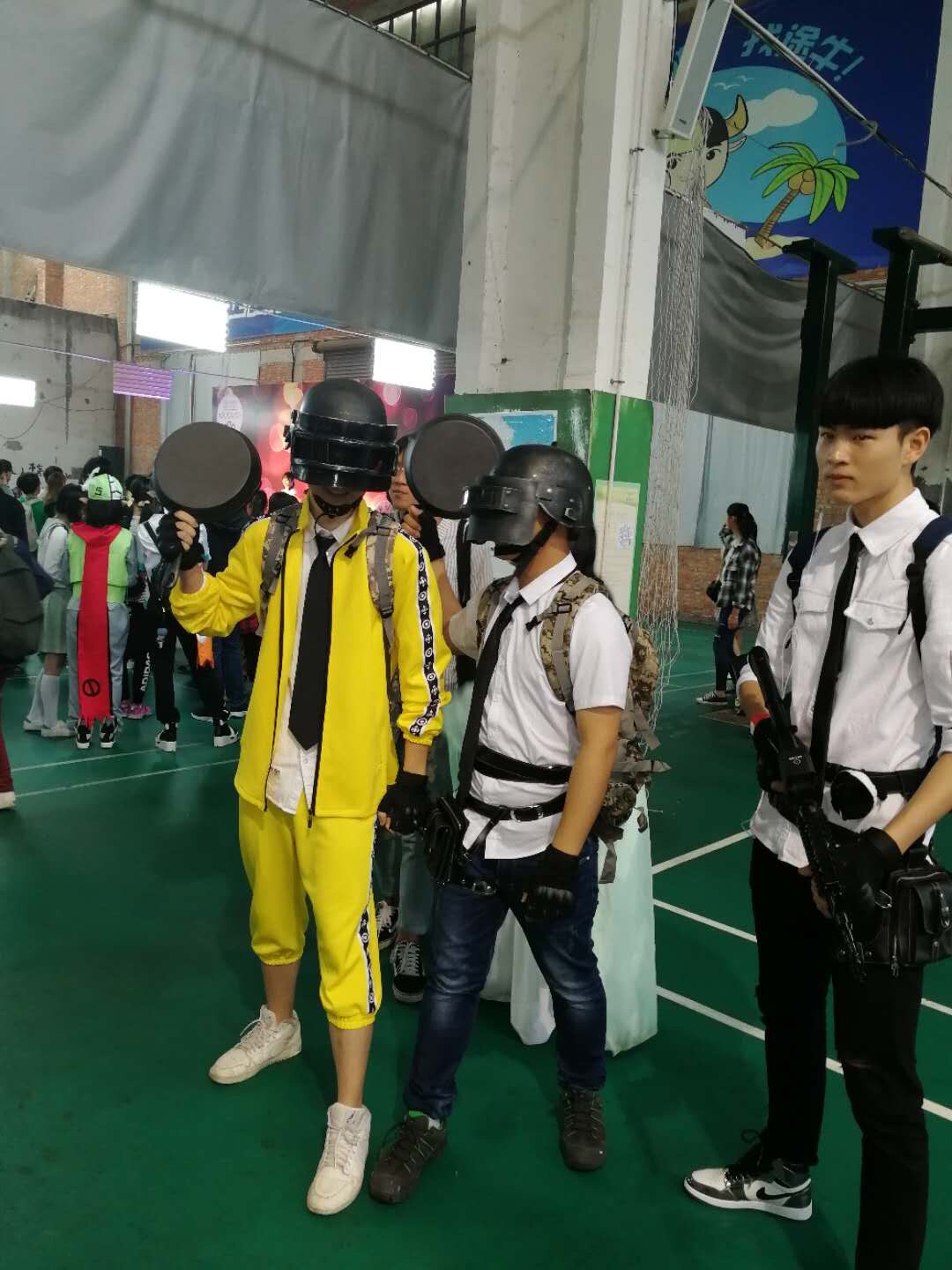 绝地求生‌飞行夹克绝地求生美团衣服大逃杀cos小黄人服装吃鸡同款黄色运动套装