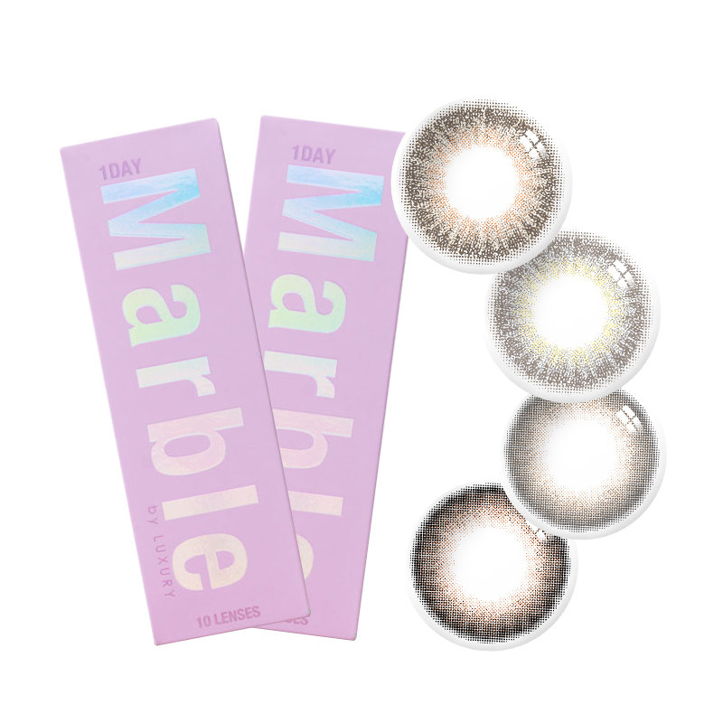 Marble彩色隐形眼镜日抛美瞳10片装小直径低含水日本