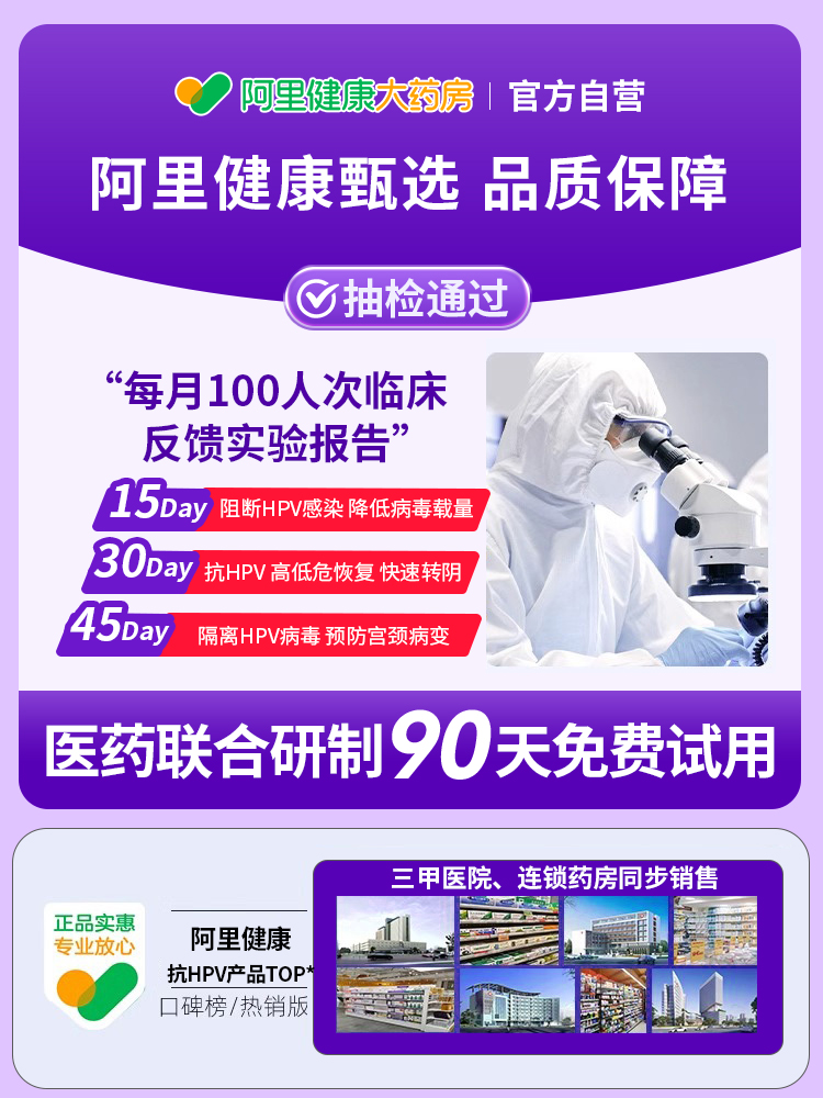 抗hpv病毒干扰素凝胶生物蛋白敷料尖锐湿疣转阴宫颈妇科抑菌正品 - 图3