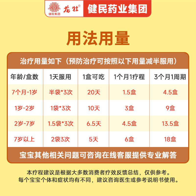 2盒】龙牡脾胃颗乳钙龙牡壮骨颗粒维d钙片儿童补钙龙牧龙骨母60袋