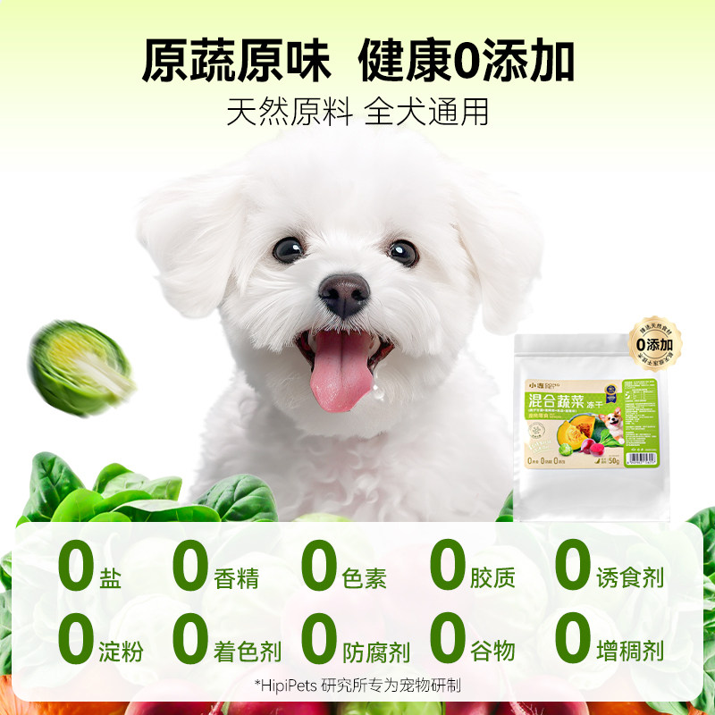 狗狗冻干零食蔬菜混合装孢子甘蓝莓果无添加幼犬狗粮拌饭宠物零食,淘宝优惠券,粉丝福利购,淘宝优惠卷