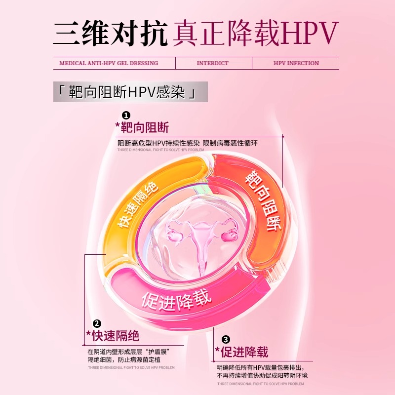 毓婷HPV妇用液体敷料私部凝胶妇科私处护理阴道炎宫颈糜烂瘙痒