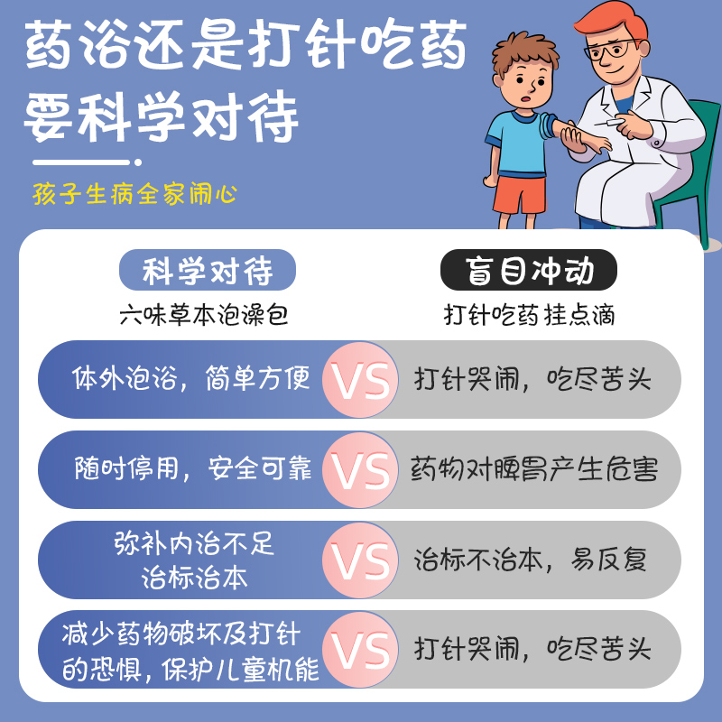 葵花儿童泡澡泡脚包宝宝婴儿官方旗舰店药浴除濕排毒祛濕秋冬季 - 图1