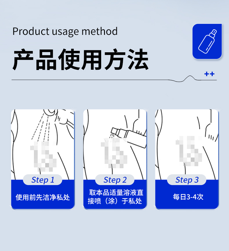 包皮龟头炎症专用男性阴囊阴茎白红点瘙痒冠状沟珍珠粒私处疹喷剂-图0