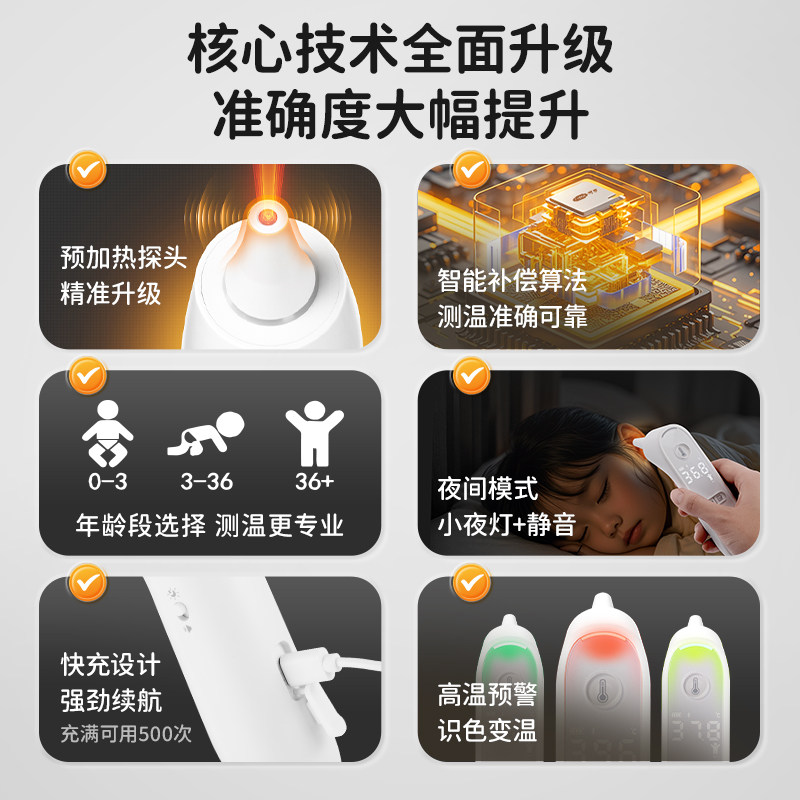 可孚耳温枪婴儿医专用高精度体温计医用体温枪测人体温儿童耳温计,淘宝优惠券,粉丝福利购,淘宝优惠卷