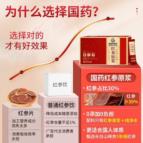 北京同仁堂信盛堂红参浆高丽参浓缩液参饮补气养血正品参元液人参 - 图1