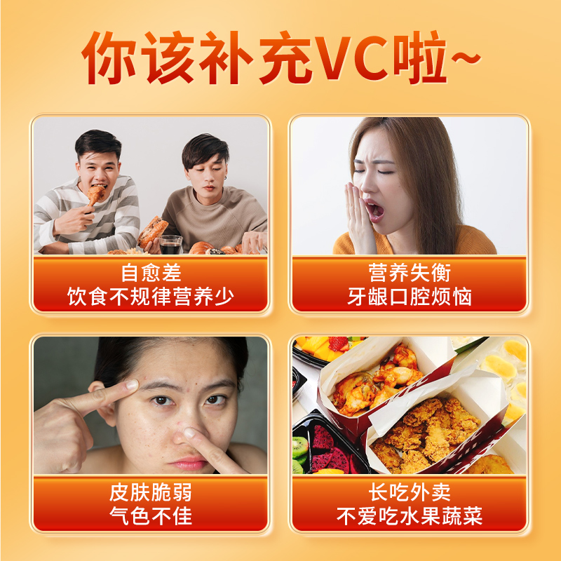 北京同仁堂vc片维生素C咀嚼片非泡腾片复合维生素e官方旗舰店正品 - 图0