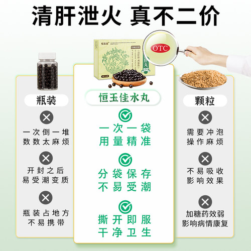 3盒装】龙胆泻肝丸肝火旺正品脾虚湿气重官方旗舰店口干口苦口臭 - 图3