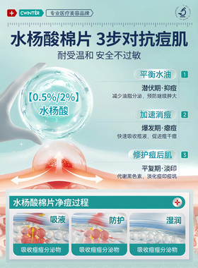 药房直售】水杨酸棉片祛痘淡痘印