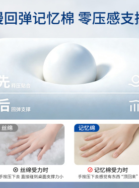 硅胶记忆棉睡眠护腰平躺神器