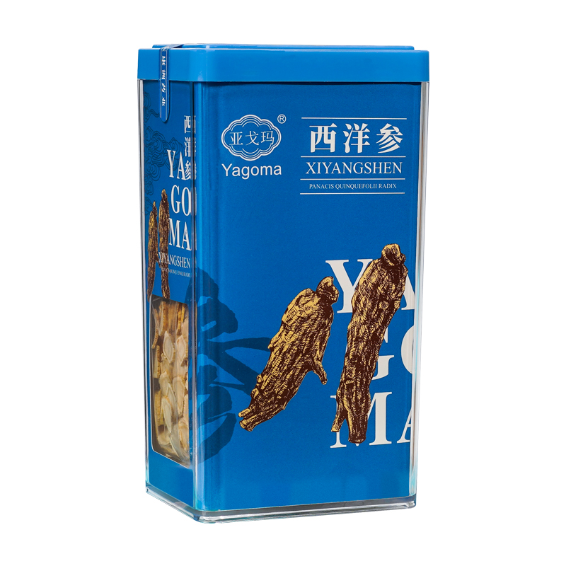 阿里健康大药房亚戈玛西洋参切片含片120g人参大圆片加拿大进口花旗参片泡水泡茶0