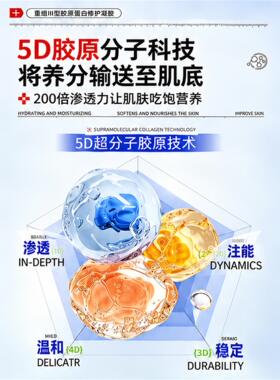 医重组三型胶原蛋白修护凝胶软膏去疤痕坑改善暗沉修复肌肤屏障用