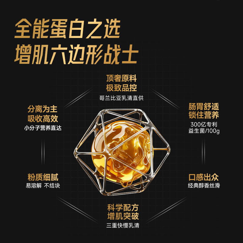 FoYes速生乳清蛋白粉男健身塑形补剂增肌粉分离蛋白质粉官方正品