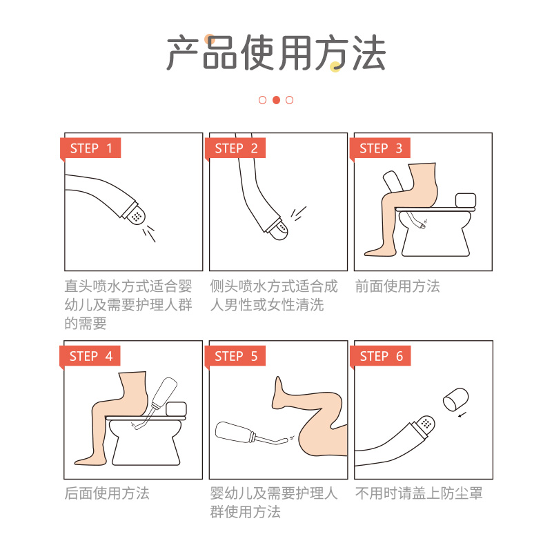 星巴兔医用阴道冲洗器妇用女士屁屁私处内会阴外阴孕妇产后清洗器 - 图2