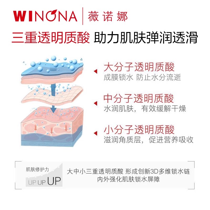 【尝鲜试用】薇诺娜透明质酸保湿洁面凝胶15g*2洗面奶清洁敏感肌