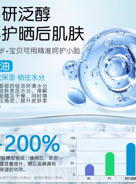 药房儿童龙胆花面膜女孩男孩专用宝宝晒后修复补水3美白6女童12岁