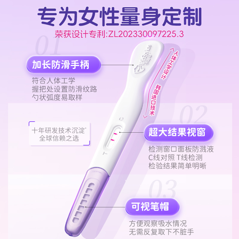 乐福思验孕棒早孕试纸早早孕精准测试纸高精度测孕验孕条测怀孕笔