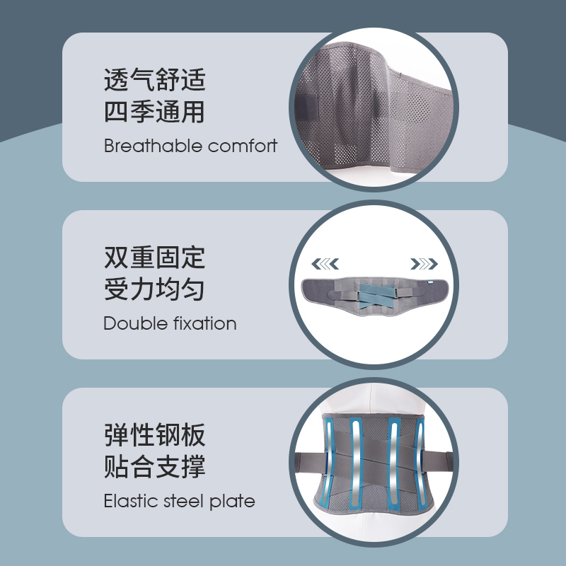 护腰带腰间盘突出腰肌劳损男女士夏季透气腰部椎间盘固定医用腰托 - 图2