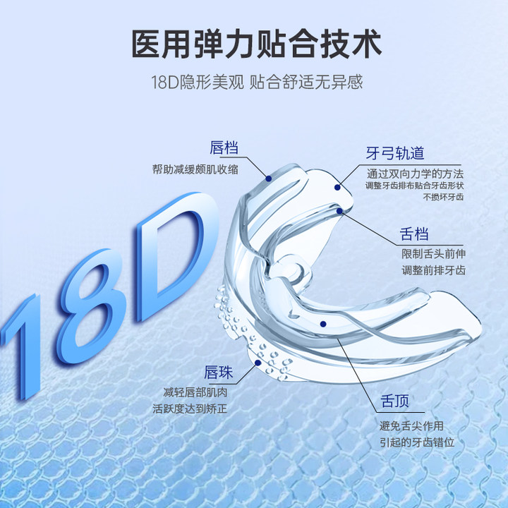 爱护佳牙齿矫正器隐形牙套透明成人纠正龅牙门牙包天口腔医用正畸