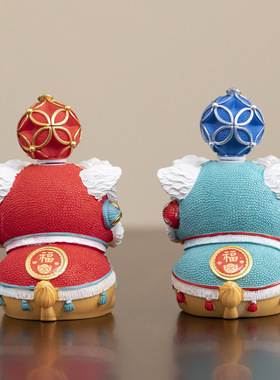 创意佛山醒狮狮子摆件高级感小众桌面茶桌茶宠装饰工艺品生日礼物