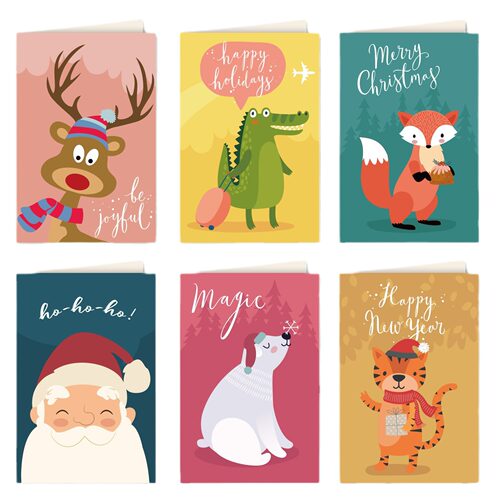 24pcs Christmas Greeting Card Envelop Merry Christmas Cards - 图3