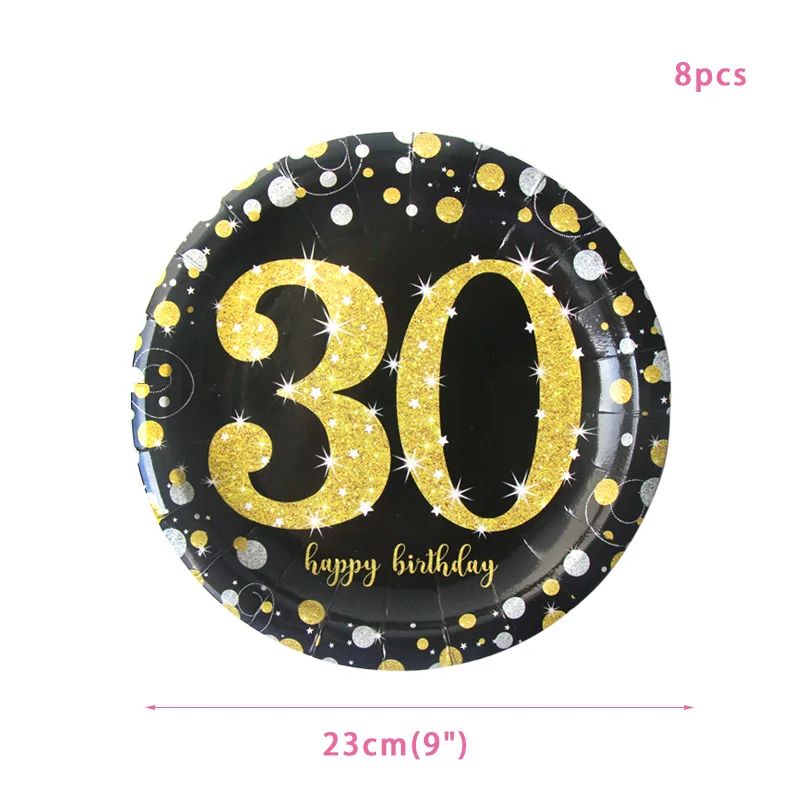 30 50 60 Birthday Party Anniversary Decor Paper Cup Tableclo - 图2