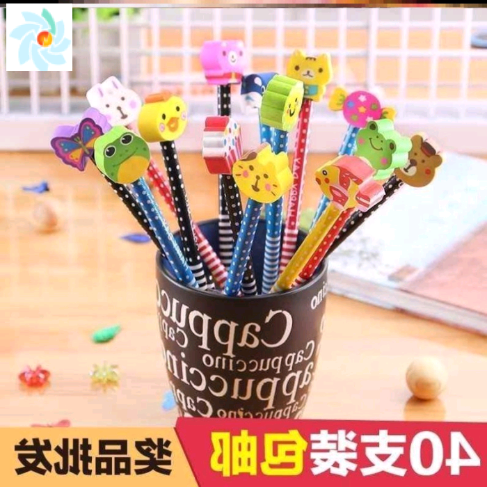 40cartoon pencils kids stationery prizes Class small gifts - 图1