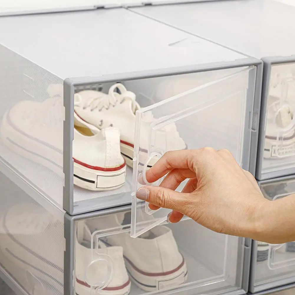 Vertical Shoe Storage Shoe Organizer with See-through Door M - 图1