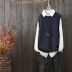 Xuân 2018 mới fan hâm mộ văn học đan áo vest nữ màu rắn thời trang vest vest cổ tròn áo len không tay - Đan Cardigan khoác cardigan Đan Cardigan