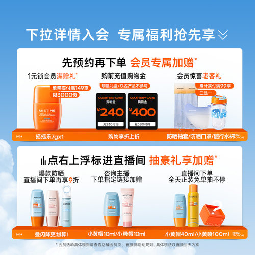 [水润清爽]Mistine身体防晒霜乳小蓝帽面部全身通用素颜霜蜜丝婷 - 图0