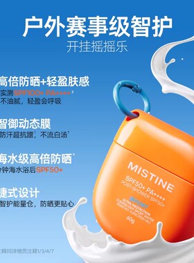 Mistine蜜丝婷防晒霜乳泰版小黄帽摇摇乐小粉帽隔离油皮美白军训